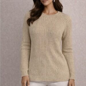 Maje Beige Crew Neck Sweater